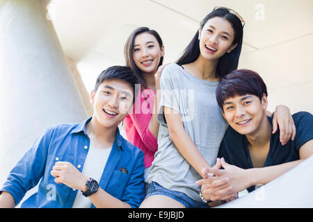 Portrait de jeunes amis Banque D'Images