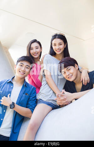 Portrait de jeunes amis Banque D'Images
