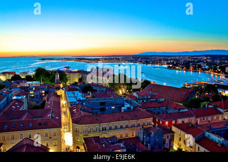 Les scènes colorées de la ville Zadar Banque D'Images