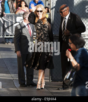 Hollywood, Californie, USA. 28 Oct, 2014. Naissance australienne actrice Nicole Kidman arrive pour sa comparution au Jimmy Kimmel Live ! À Hollywood, le mardi 28 octobre, 2014. Crédit : David Bro/ZUMA/Alamy Fil Live News Banque D'Images