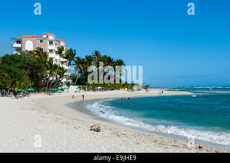 Dominikanische Republik, osten, juan dolio, guayacanes-strand Banque D'Images