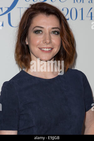 19e Congrès annuel de la Fondation du Centre du Cancer Jonsson le goût d'une guérison' honorant Steve Mosko au Beverly Wilshire Hotel - Arrivées en vedette : Alyson Hannigan Où : Los Angeles, California, United States Quand : 25 Avr 2014 Banque D'Images