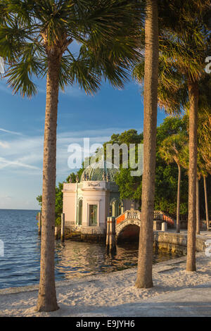 GAZEBO VIZCAYA MUSEUM Coconut Grove Biscayne Bay Miami Floride USA Banque D'Images