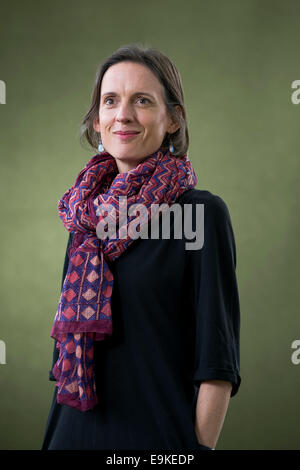 Auteur et l'auteur de personnel pour le New Yorker Rebecca Mead apparaît au Edinburgh International Book Festival. Banque D'Images