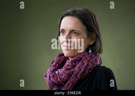 Auteur et l'auteur de personnel pour le New Yorker Rebecca Mead apparaît au Edinburgh International Book Festival. Banque D'Images