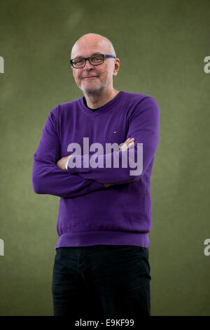 L'écrivain slovène, scénariste et réalisateur Miha Mazzini apparaît au Edinburgh International Book Festival. Banque D'Images