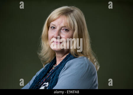 L'historien britannique, auteur et ex-actrice Helen Rappaport apparaît au Edinburgh International Book Festival. Banque D'Images