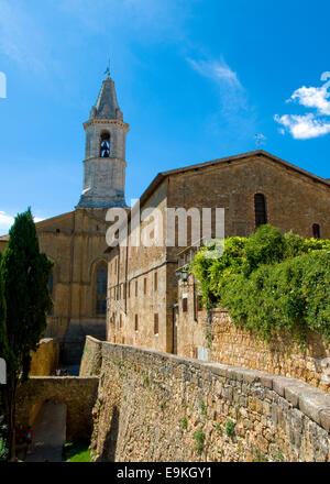 Duomo, Pienza, Val d'Orcia, Sienne, Toscane, Italie Banque D'Images