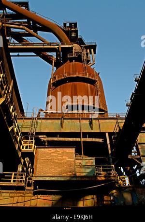 Dans la région de haut fourneau métallurgique à Dolni Vitkovice, Ostrava Banque D'Images