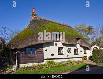 Chaumière à Longstock, Hampshire, Angleterre Banque D'Images