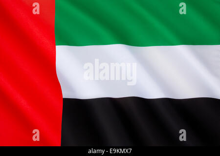 Pavillon des Emirats Arabes Unis Banque D'Images