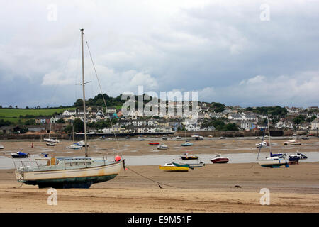 Vue depuis l'échelle à Instow Appledore à marée basse Banque D'Images