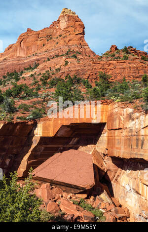 La cuisine dans une doline Devils Sedona Banque D'Images