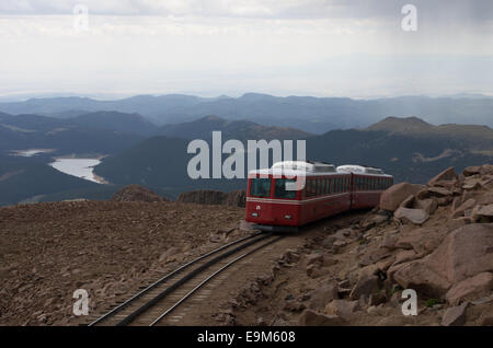 Pikes Peak Cog Railway Banque D'Images