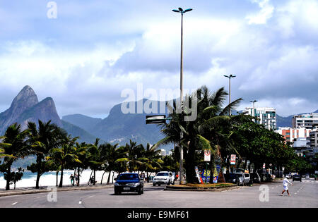 Scène de rue Ipanema Rio de Janeiro Brésil Banque D'Images