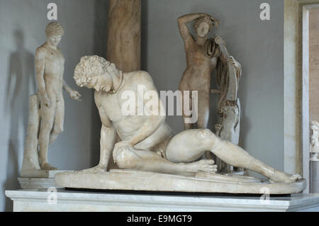 Galate mourant sculpture Musées du Capitole Musei Capitolini Rome Italie Banque D'Images