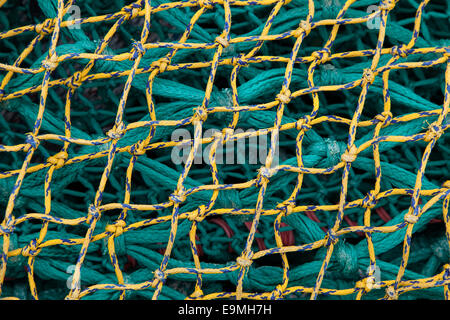 Les filets de pêche dans le port d'Husavik, l'Islande Banque D'Images