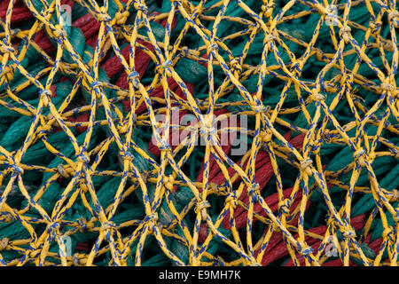 Les filets de pêche dans le port d'Husavik, l'Islande Banque D'Images