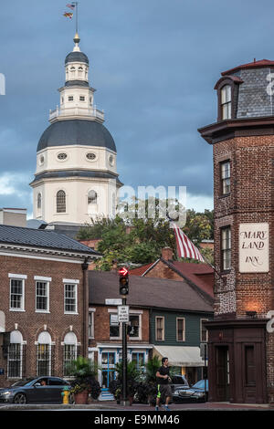 United States, Maryland, Annapolis, capitale de l'état des capacités de Dome Banque D'Images