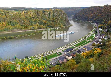 Loreley rocher au Rhin Banque D'Images