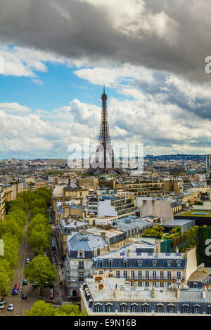 Tour Eiffel à Paris, France Banque D'Images