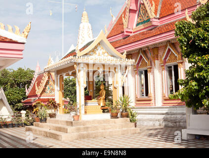 Temple bouddhiste (Koh Li, Sri Racha, Thaïlande) Banque D'Images