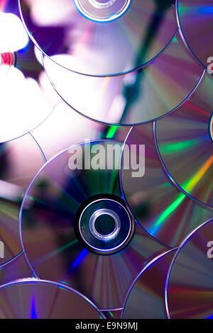 De nombreux disques compacts Banque D'Images