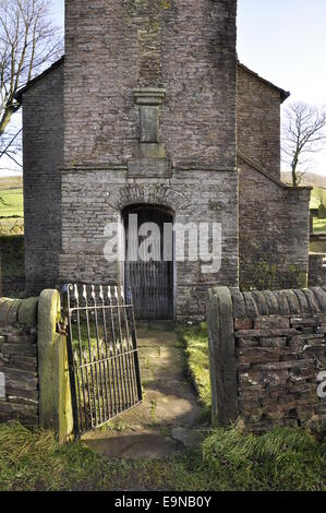 Jenkin chapelle en Saltersford près de Macclesfield, Cheshire. Soleil d'hiver sur ce bâtiment construit en 1773. Banque D'Images