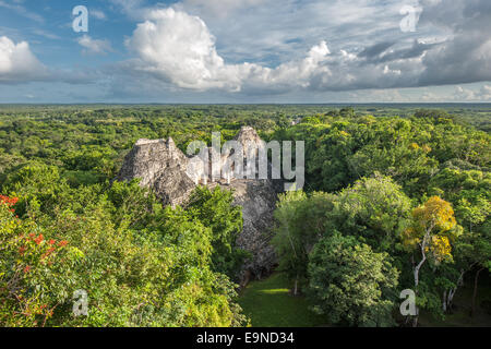 Ruines de Becan, Yucatan, Mexique Banque D'Images