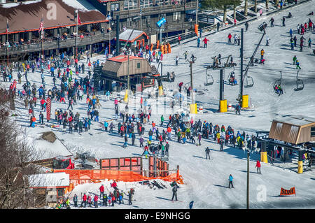 Appalachian mountain ski resort Banque D'Images