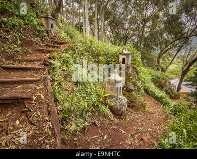 88 temples bouddhistes à Lawai Valley Kauai Banque D'Images