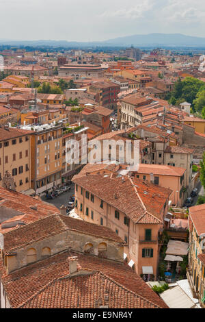 La ville de Pise. Avis de la tour penchée. La toscane, italie. Banque D'Images