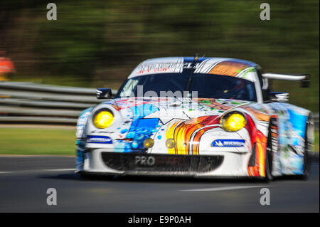 Le Mans, France. 24 Juin, 2014. 24 Heures du Mans course d'endurance. # 75 PROSPEED COMPETITION (BEL) Porsche 911 GT3 RSR FRANÇOIS PERRODO (FRA) EMMANUEL COLLARD (FRA) MARKUS PALTTALA (FIN) © Plus Sport Action/Alamy Live News Banque D'Images