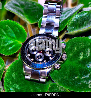 GOMEL, Bélarus - 31 août 2014 : J. HARRISON J.H-014DS montre-bracelet. J. Harrison ce Japonais watch company. Banque D'Images