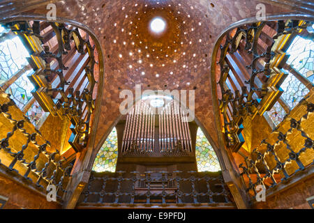 Barcelone, Espagne - décembre 20:Le Palau Güell est un hôtel particulier à Barcelone, Catalogne, Espagne Conçue par l'architecte Catalan Ant Banque D'Images