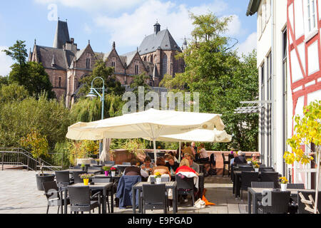 L'Alte Universität université, restaurant, Marburg, Hesse, Germany, Europe, Banque D'Images