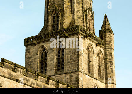 L'église St Oswald, Ashbourne, Derbyshire, Angleterre, RU Banque D'Images