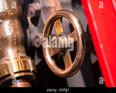 Détail d'une locomotive à vapeur au pic de fer vapeur Rail à Matlock, Derbyshire, Royaume-Uni Banque D'Images