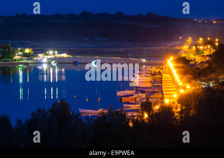 Nin, ville de rois croates, avec une culture riche et belle sondages. Situé près de Zadar sur la côte Adriatique. Banque D'Images