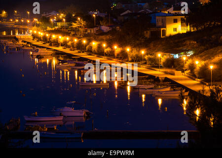 Nin, ville de rois croates, avec une culture riche et belle sondages. Situé près de Zadar sur la côte Adriatique. Banque D'Images