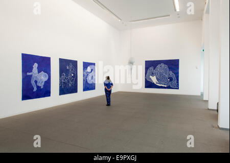 Kunstausstellung Patrick Guns, MAC's Museum zeitgenössischer Kunst im Le Grand Hornu, UNESCO Weltkulturerbe, Hornu bei Mons, Hen Banque D'Images