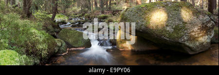 Blatny Panorama stream - Montagnes Jizera, vue panoramique Banque D'Images