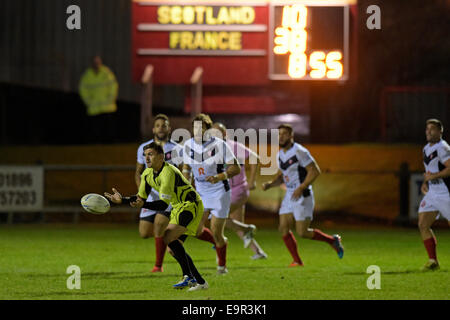 Galashiels, Royaume-Uni. 31 Oct 2014. Championnat d'Europe Championnat d'Europe de Rugby Ecosse RL vs France XII Netherdale Galashiels, Danny Brough (Capitaine) (Huddersfield Giants) ( Ecosse RL ) (Photo : Rob Gray) Crédit : Rob Gray/Alamy Live News Banque D'Images