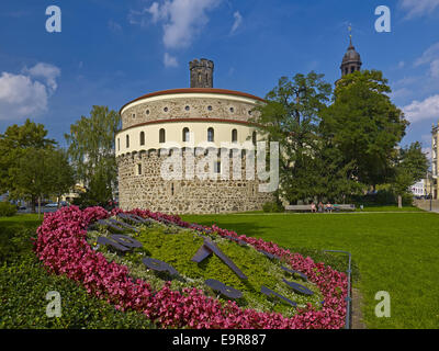 À Kaisertrutz Demianiplatz square à Görlitz, Allemagne Banque D'Images