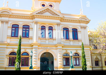 Façade de l'Albert Hall à city park, Launceston, Tasmania,AustraliaThe Albert Hall est un centre de congrès dans la conception de l'époque victorienne Banque D'Images