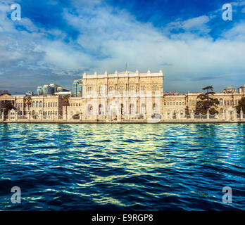 Le Palais de Dolmabahce, Istanbul, Turquie. Banque D'Images