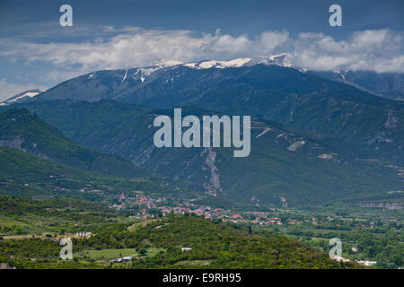 Le mont Olympe dans la région de Thessalie, en Grèce. Banque D'Images