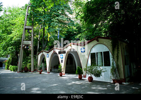 Sanctuaire de l'église dans la vallée de tempe dans la région de Thessalie, Grèce. Banque D'Images