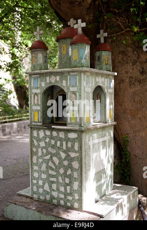 Sanctuaire de l'église dans la vallée de tempe dans la région de Thessalie, Grèce. Banque D'Images