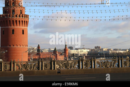 Vodovzvodnaya Moscou Kremlin tower Banque D'Images